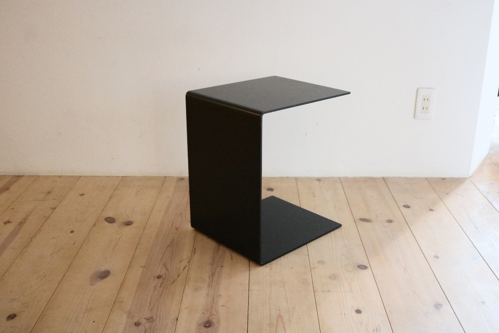 steel side table